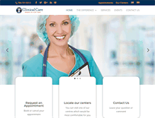 Tablet Screenshot of clinicalcaremc.com